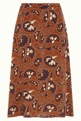 Juno Midi Skirt Cecilia - Spicy Brown