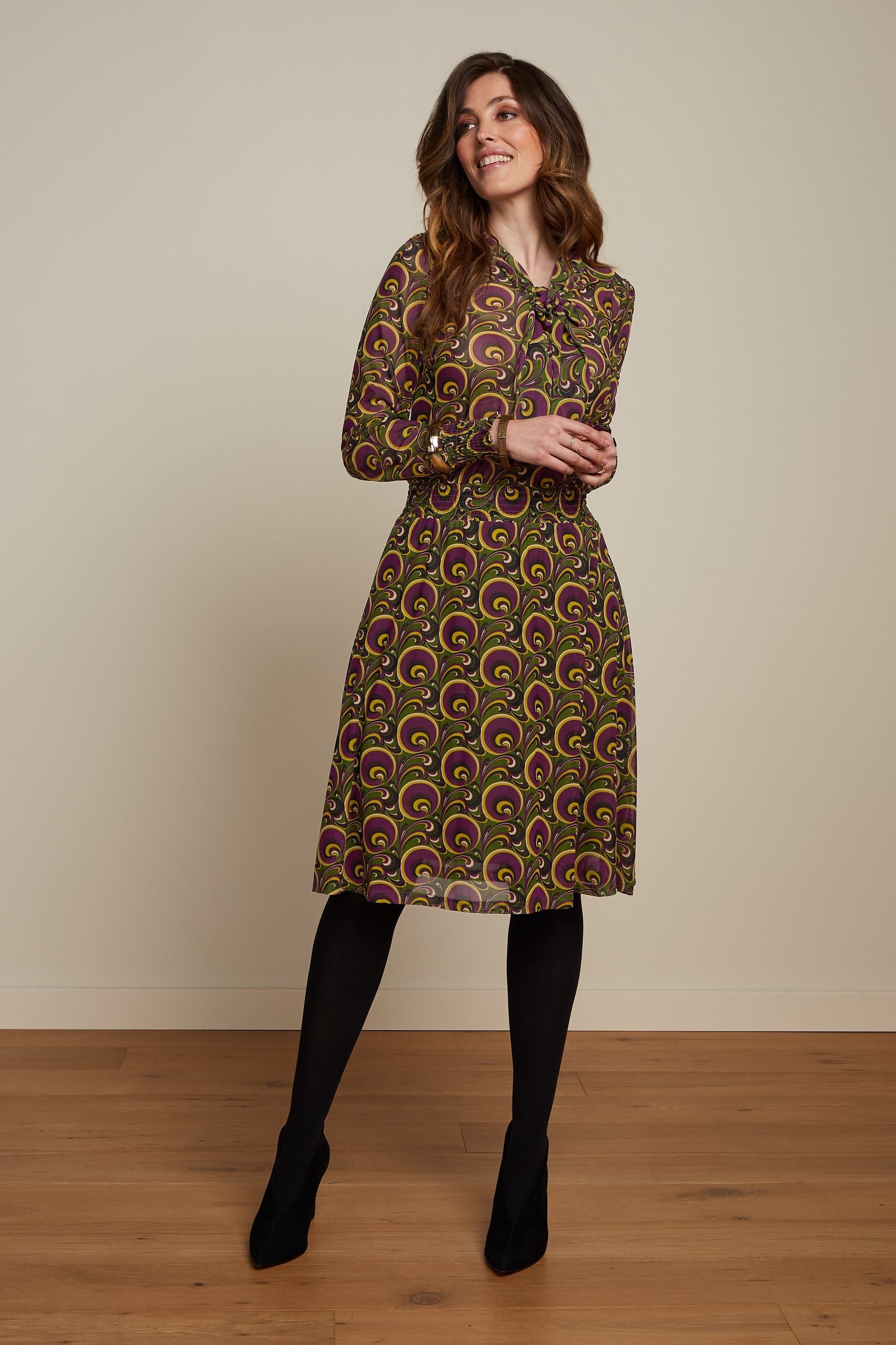 Amalia Dress Patchouli - Olive Green