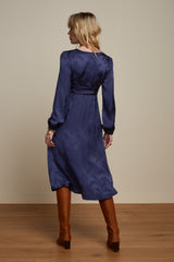 Lelia Dress Rouge - Ink Blue