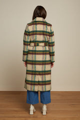 Martia Coat Vieille Check - Pine Green