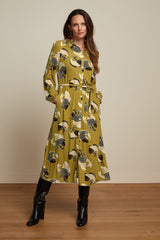 Carina Dress Koi - Chartreuse Yellow