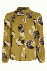 Carina Blouse Koi - Chartreuse Yellow