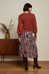 Juno Midi Skirt Merrill - Blue