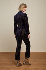 Tina Blazer Pinstripe - Blue