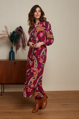 Stella Maxi Dress Lovechild - Cabernet Red