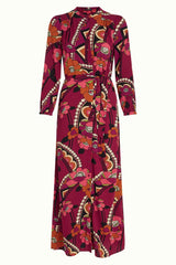 Stella Maxi Dress Lovechild - Cabernet Red