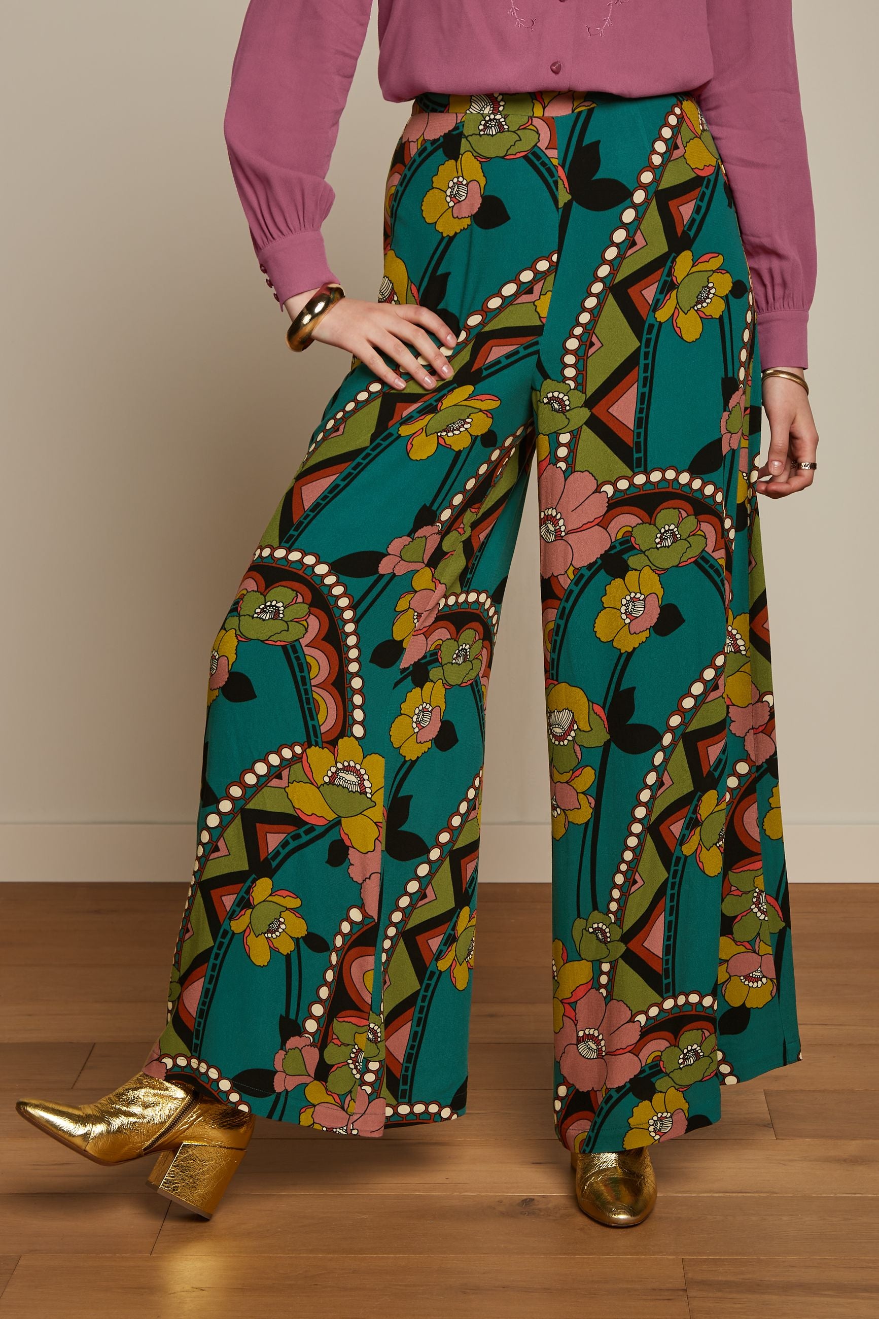 Palazzo Pants Lovechild - Antique Green