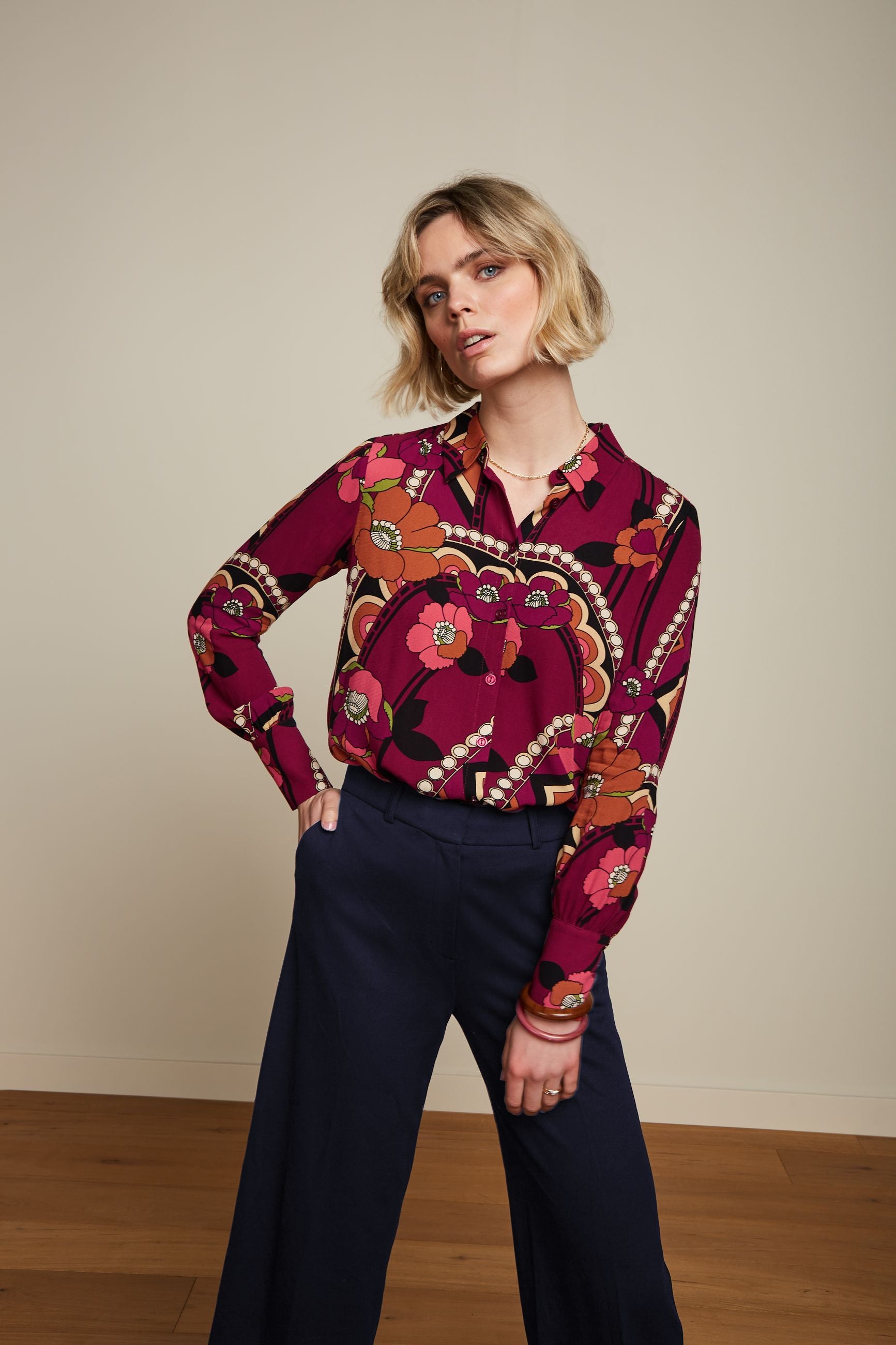 Winona Blouse Lovechild - Cabernet Red