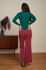 Sally Pants Broadway - Cabernet Red