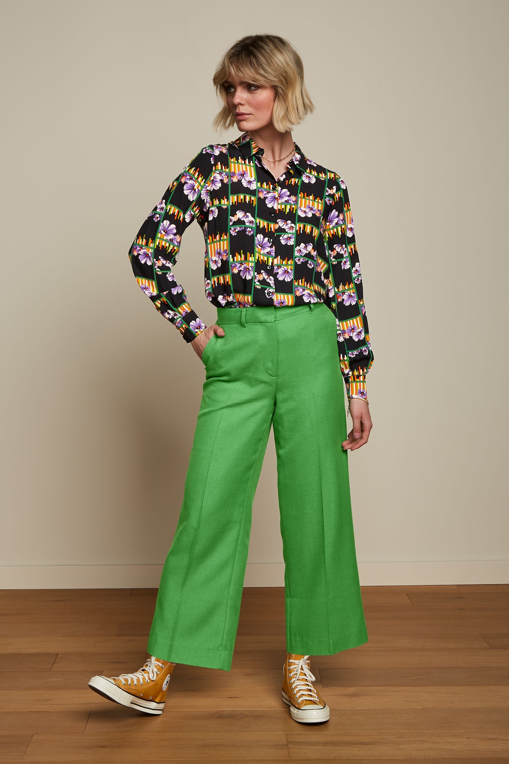 Frederica Pants Brighton - Vibrant Green