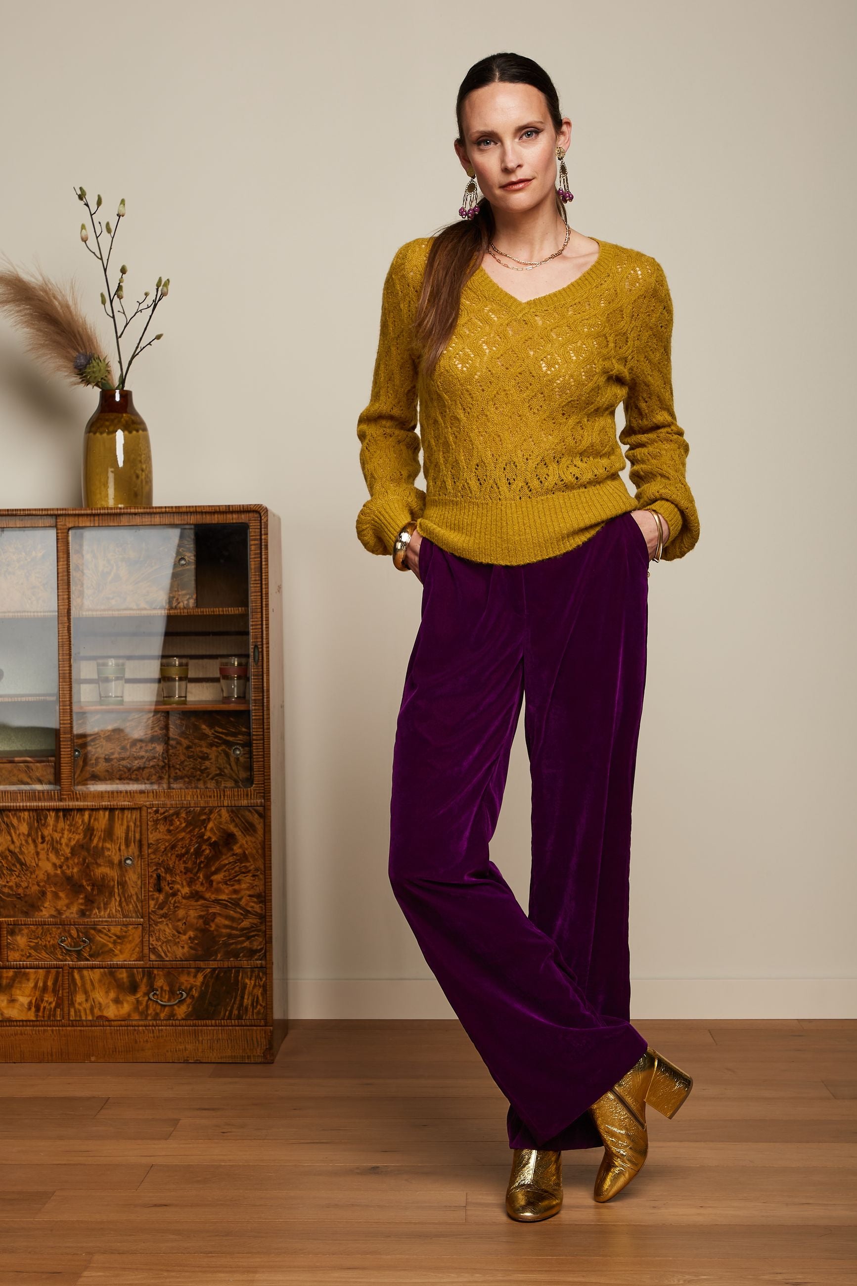 Ethel Pants Gamine - Royale Purple