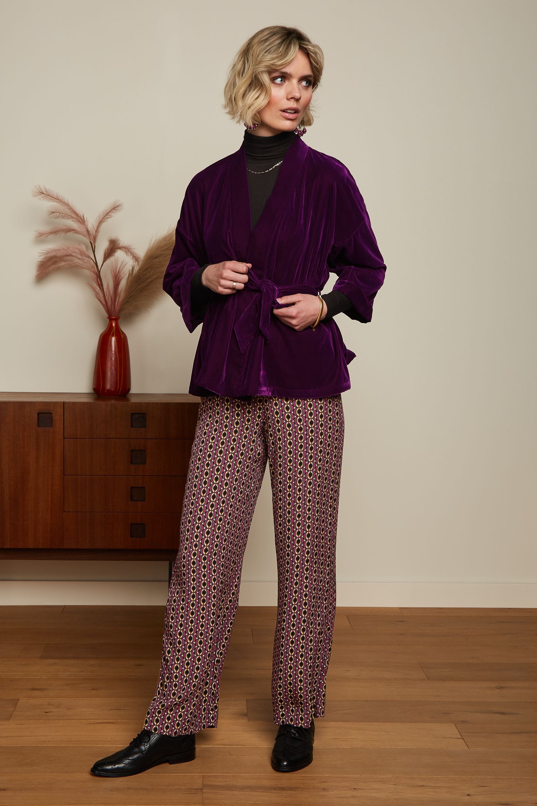 Kimono Jacket Gamine - Royale Purple