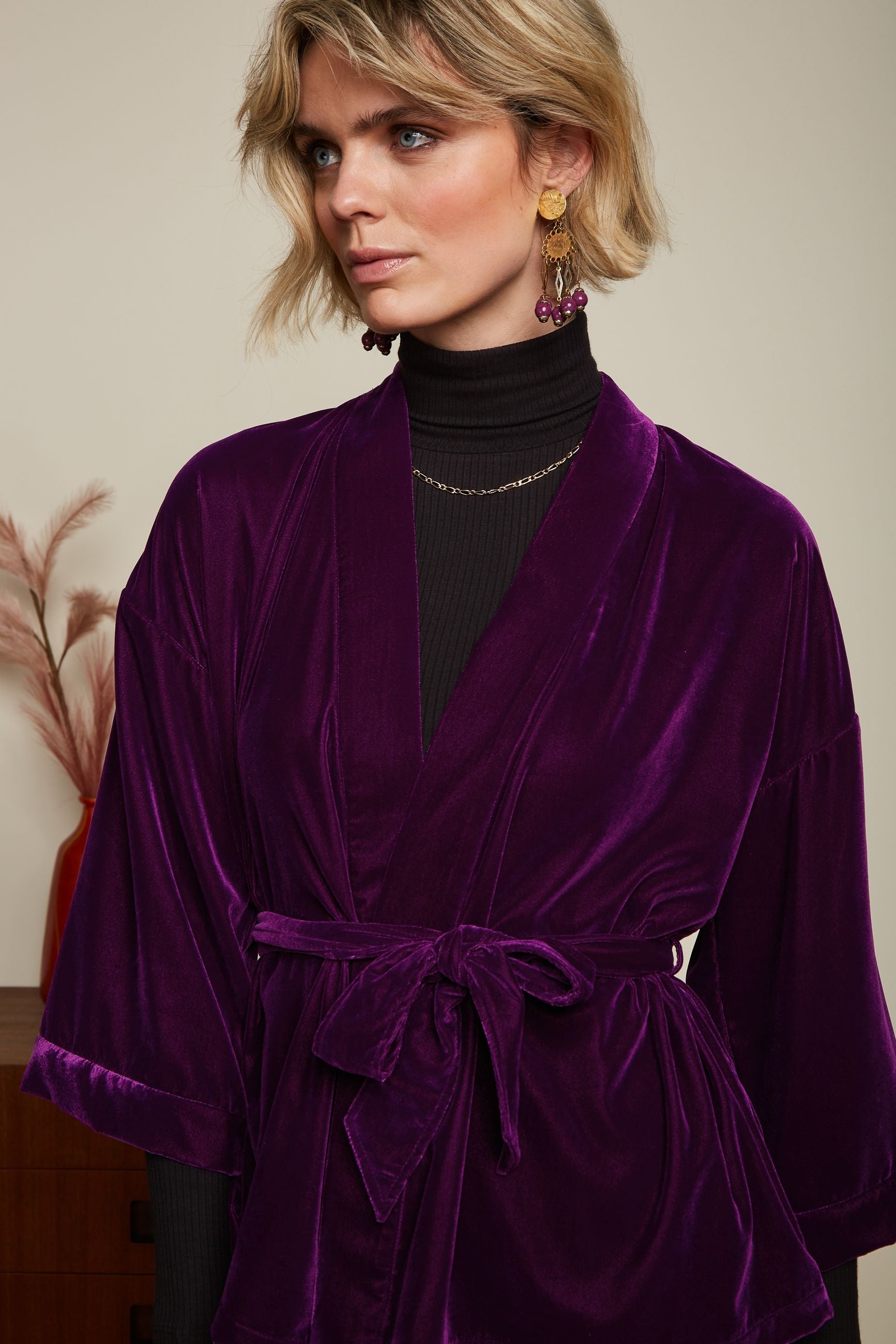 Kimono Jacket Gamine - Royale Purple