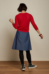 Caroll Skirt Hennite - Blue