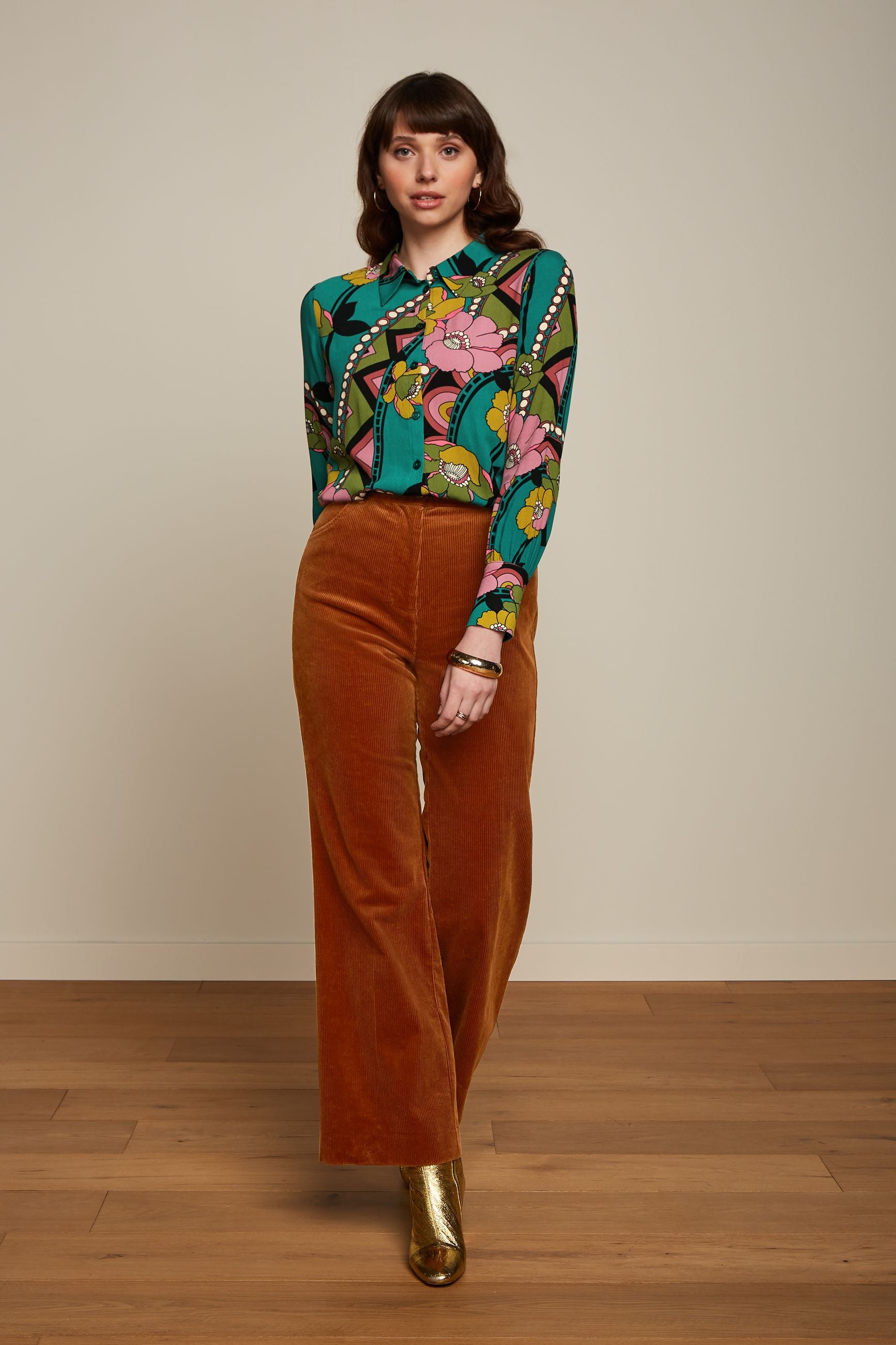 Marcie Pants Corduroy - Bombay Brown