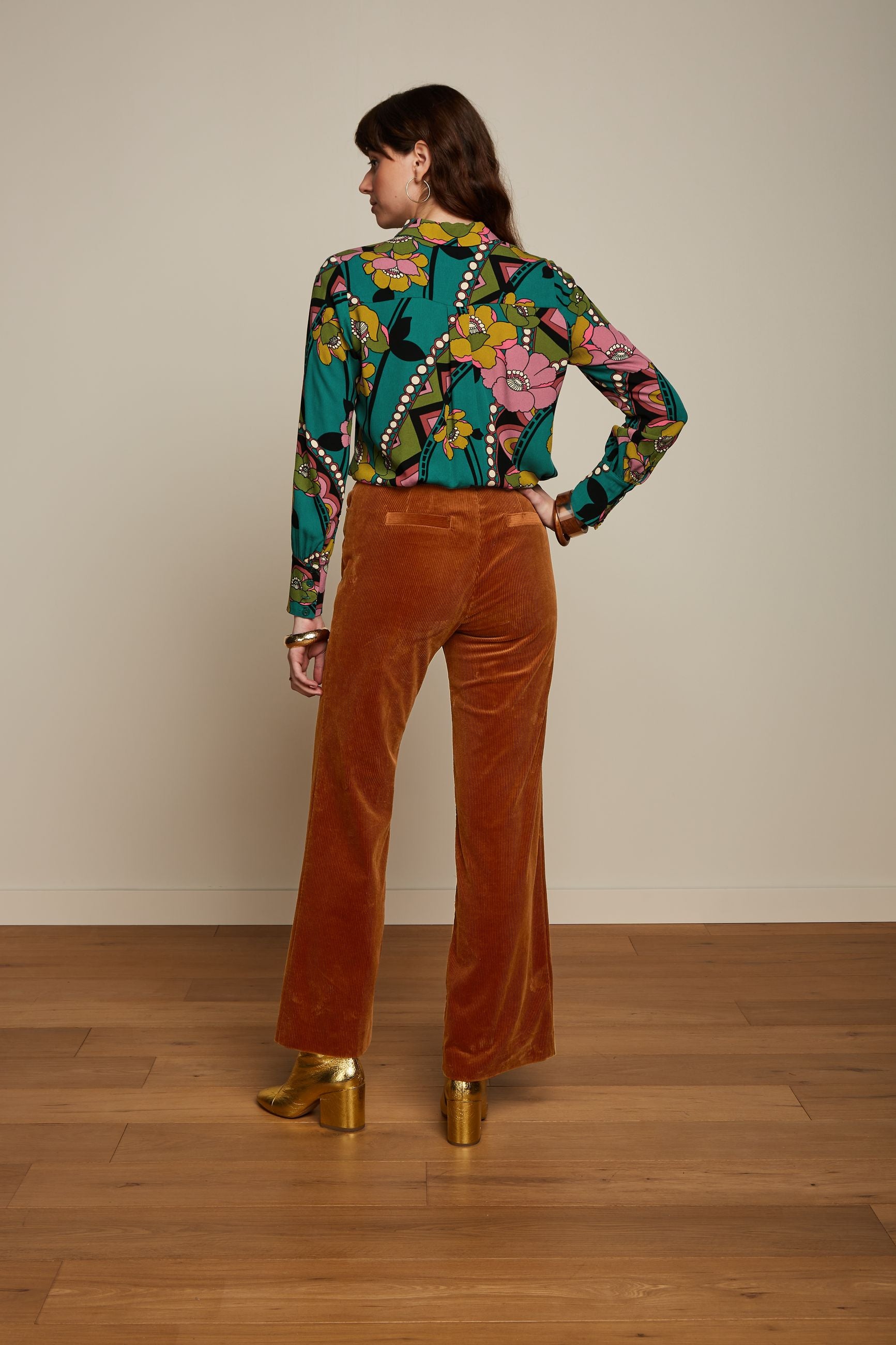 Marcie Pants Corduroy - Bombay Brown