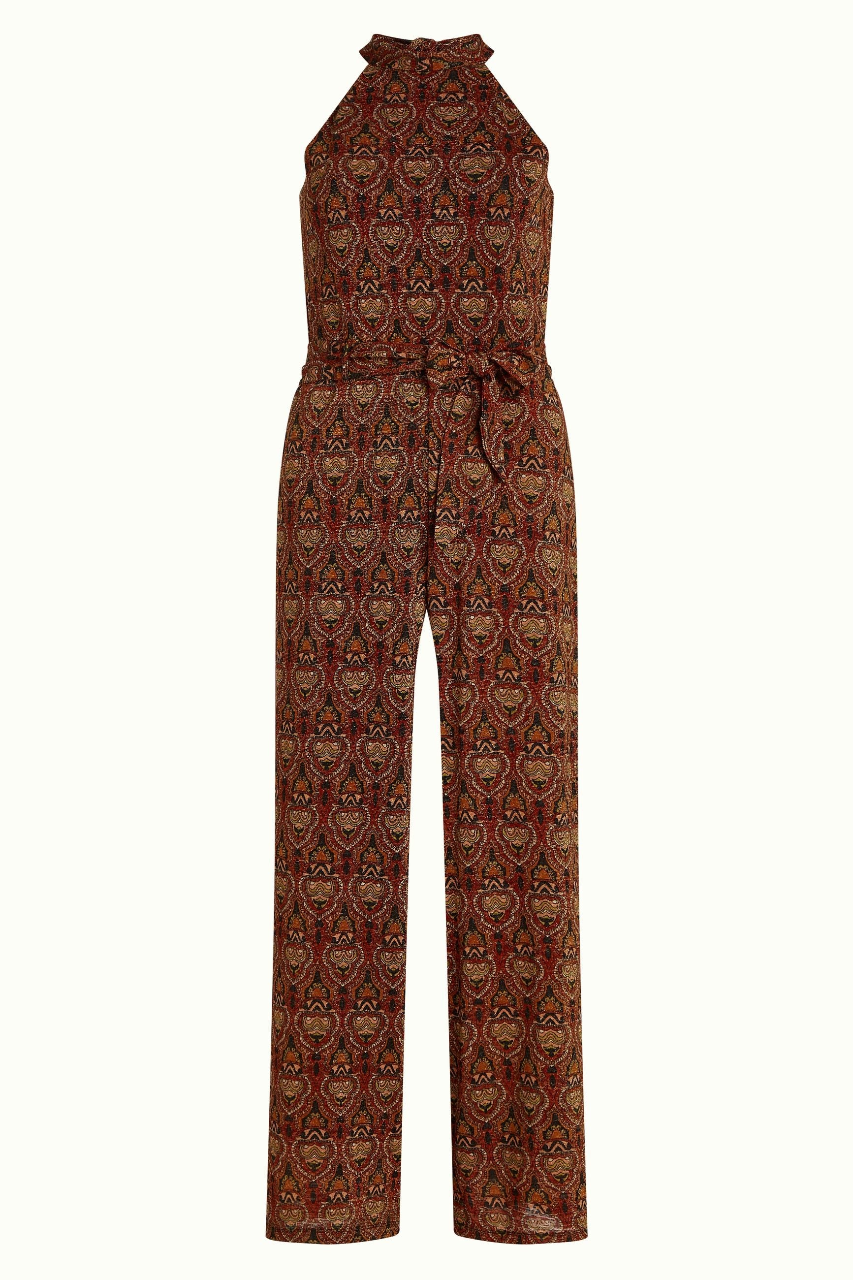 Marty Halter Jumpsuit Mystic - Spicy Brown