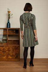 Diner Dress Quincy - Pine Green