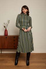 Betsy Rollneck Dress Quincy - Pine Green