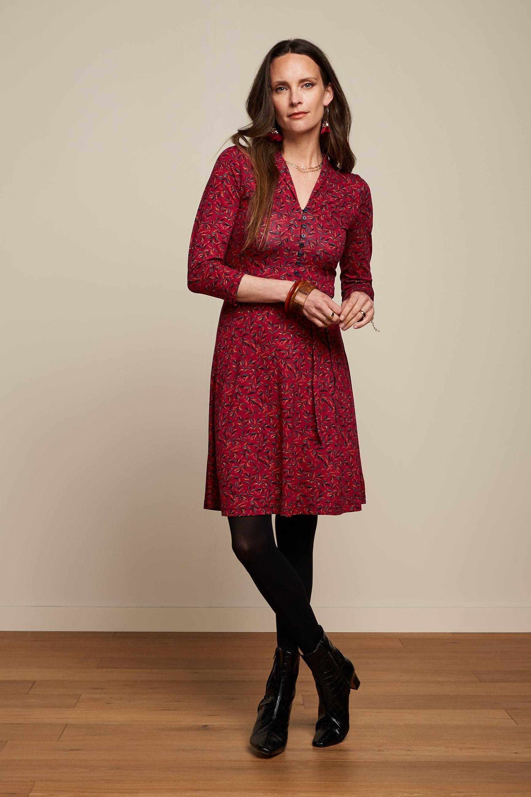 Emmy Dress Vinti - Cherry Red