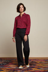 Carina Blouse Vinti - Cherry Red