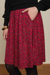 Serena Skirt Vinti - Cherry Red