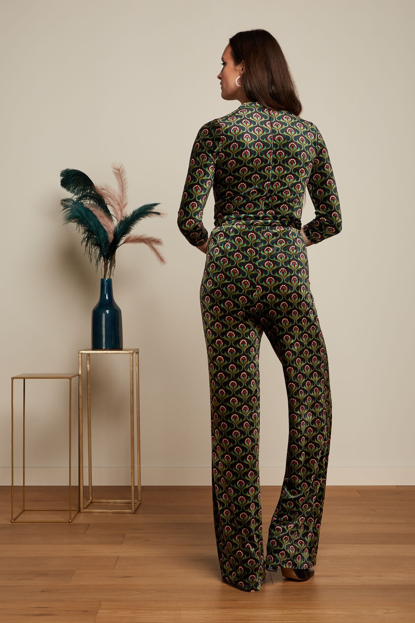 Chinese Jumpsuit Jubilee - Pine Green