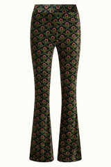 Border Flared Pants Jubilee - Pine Green