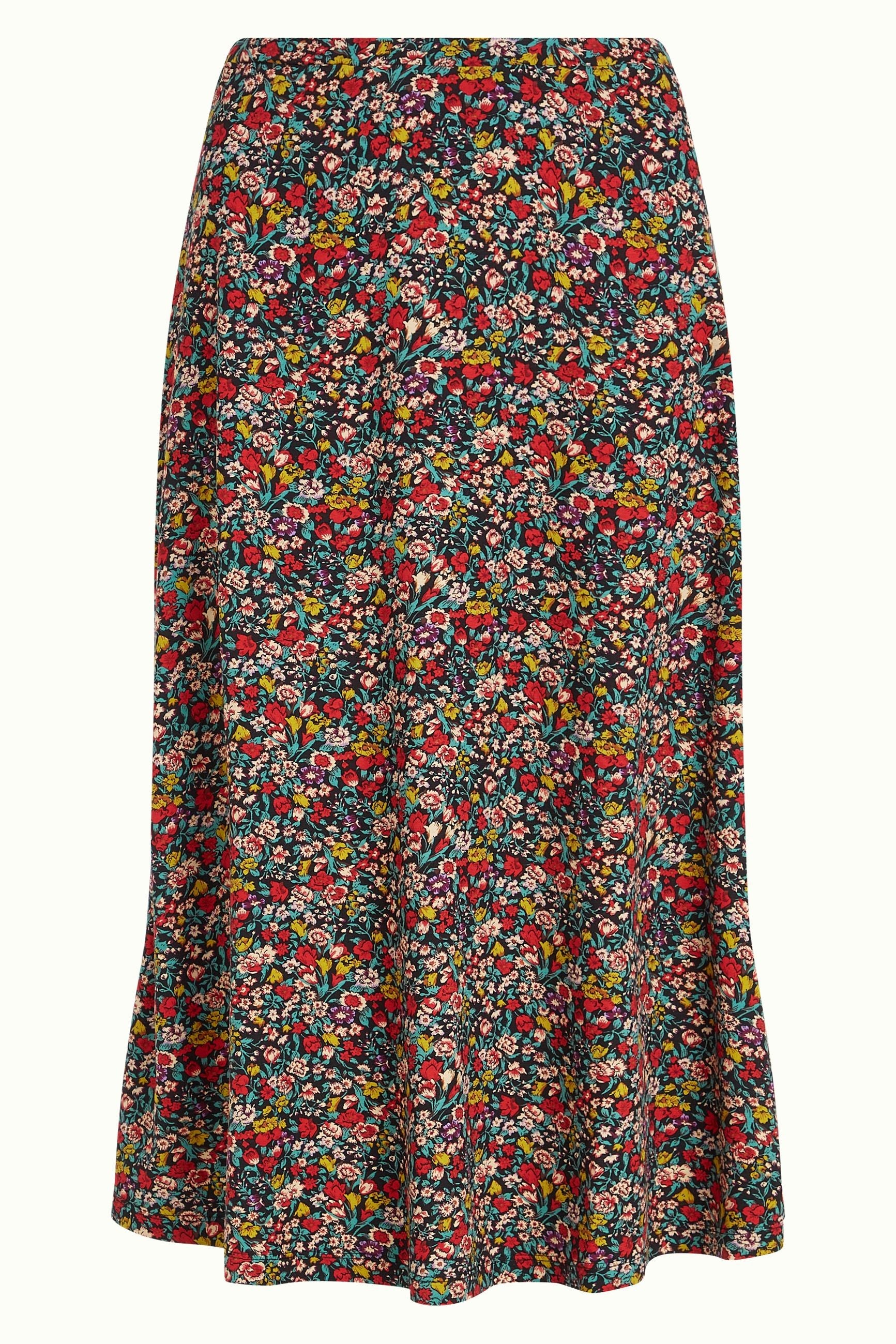 Juno Midi Skirt Meadow - Black