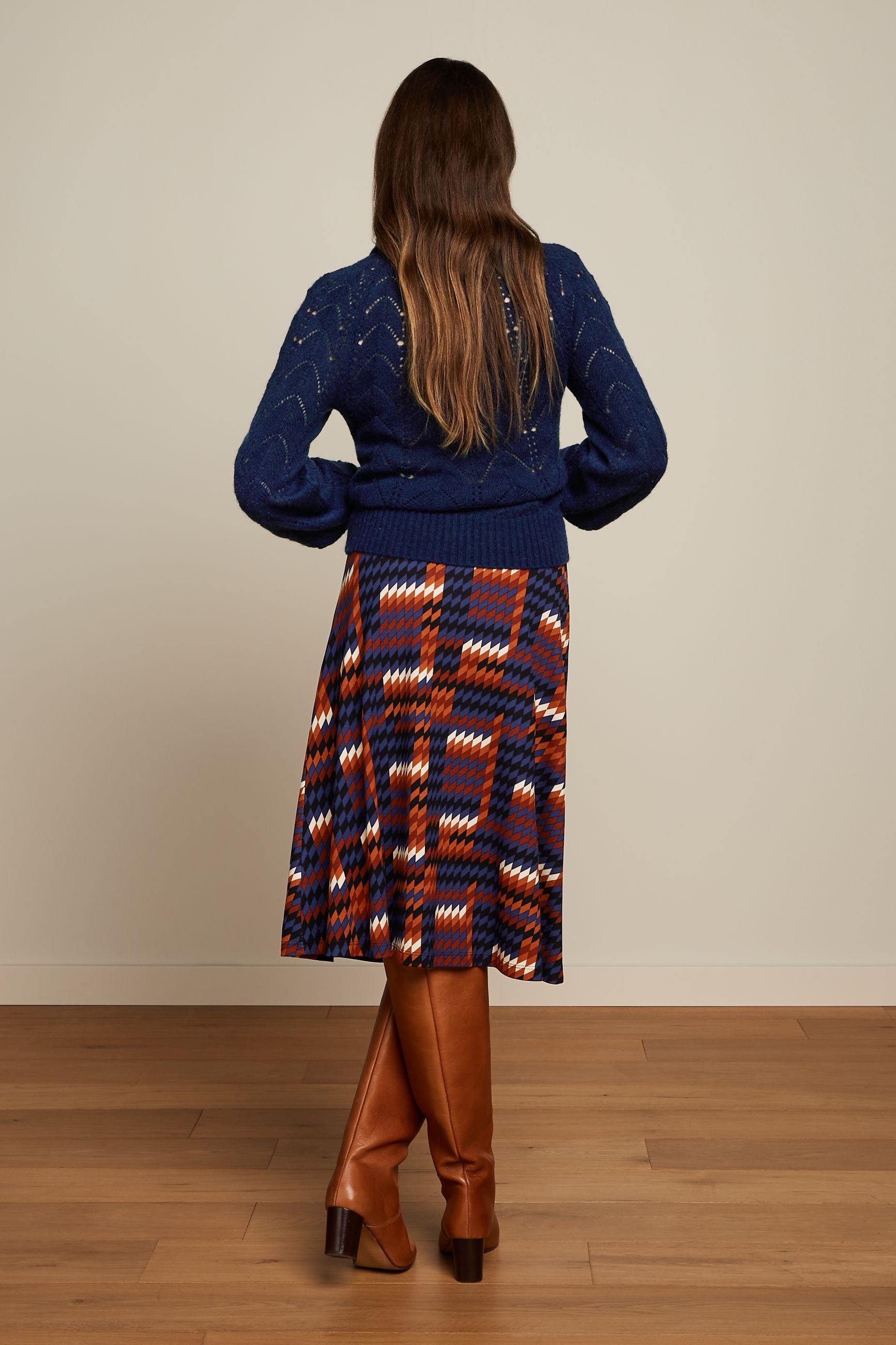 Juno Skirt Clark - Streeple Blue