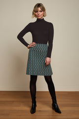 Border Skirt Morel - Dragonfly Green