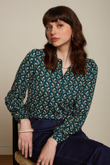 Maisie Blouse Morel - Dragonfly Green