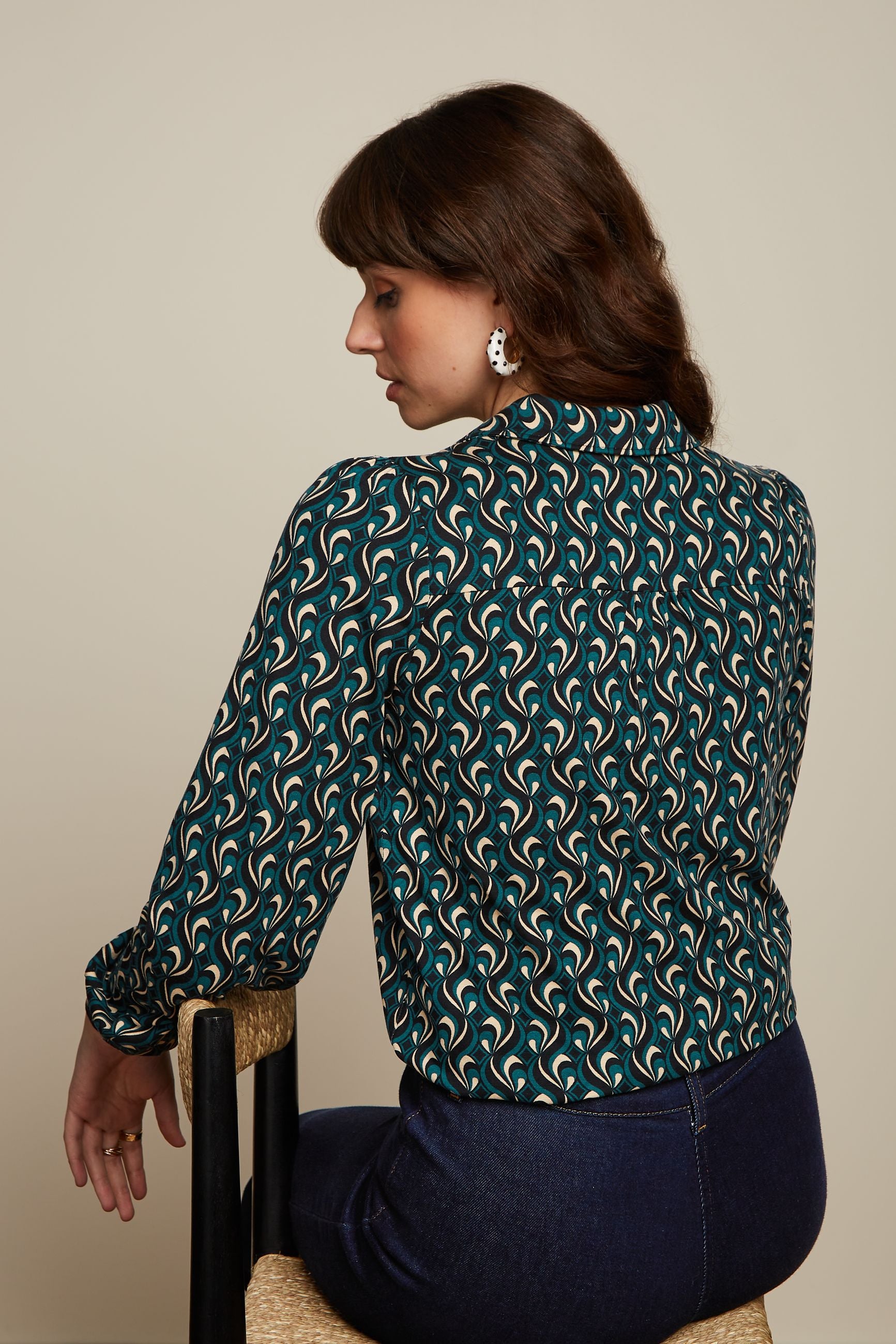 Maisie Blouse Morel - Dragonfly Green