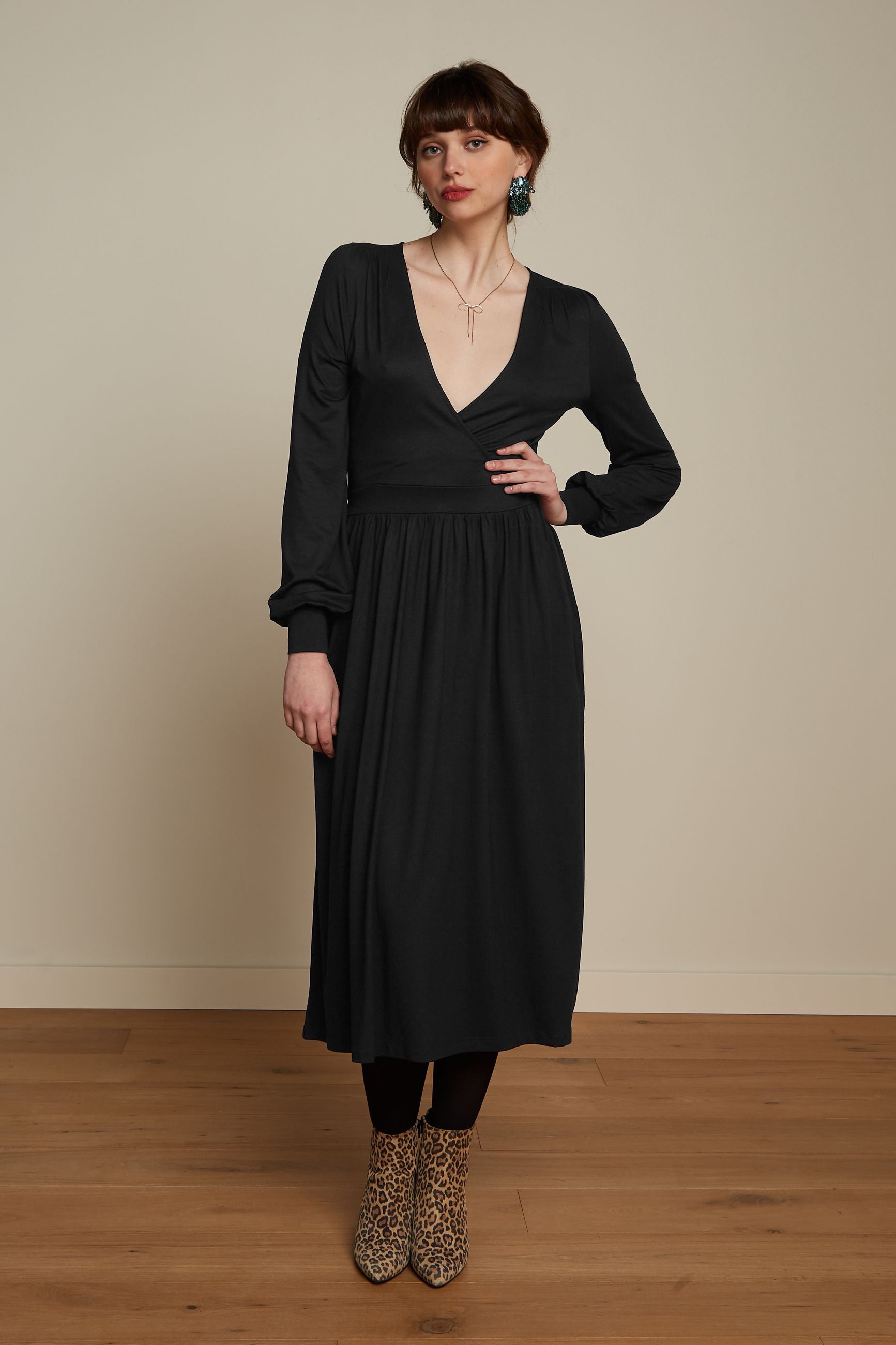 Loretta Dress Ecovero Classic - Black