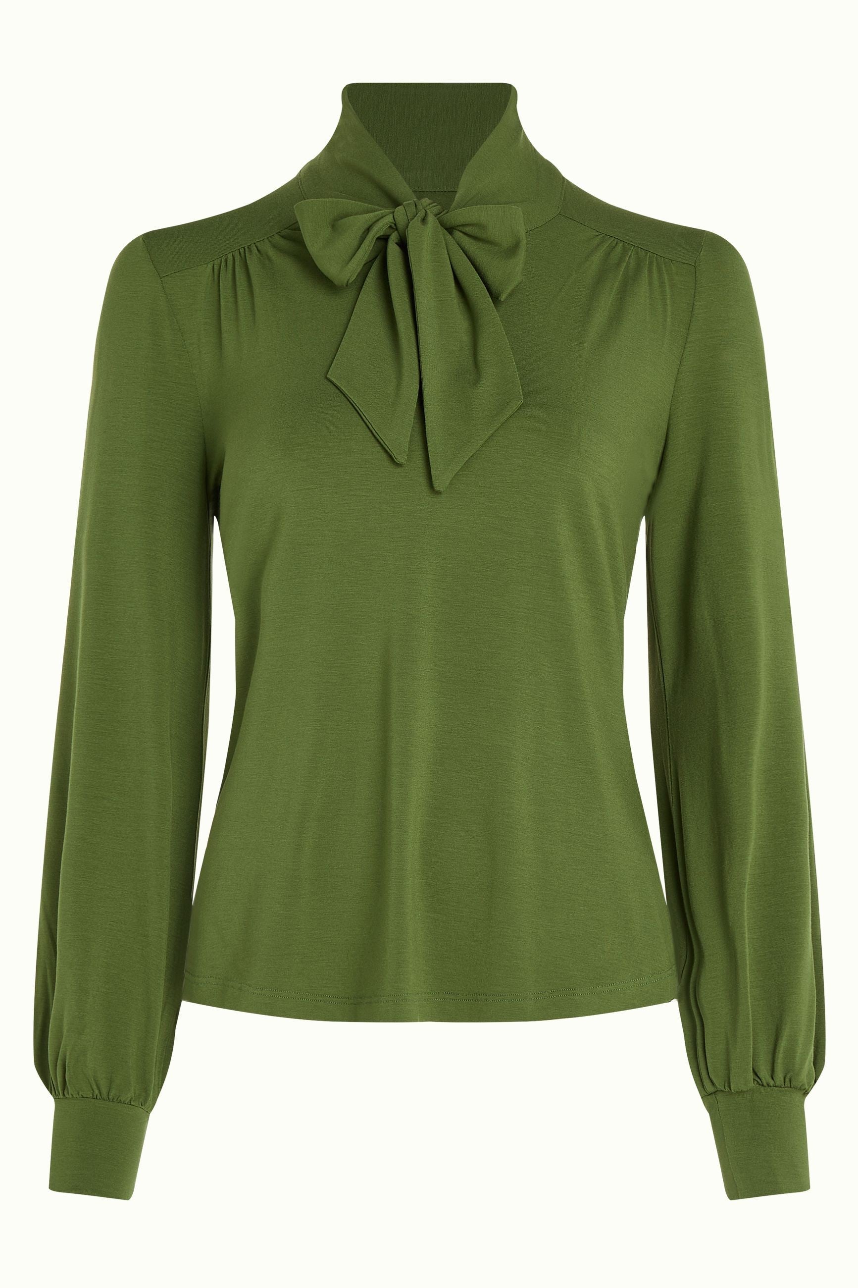 Amalia Top Ecovero Light - Olive Green