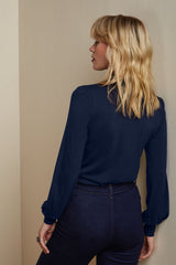 Amalia Top Ecovero Light - Evening Blue