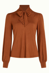 Amalia Top Ecovero Light - Cognac Orange