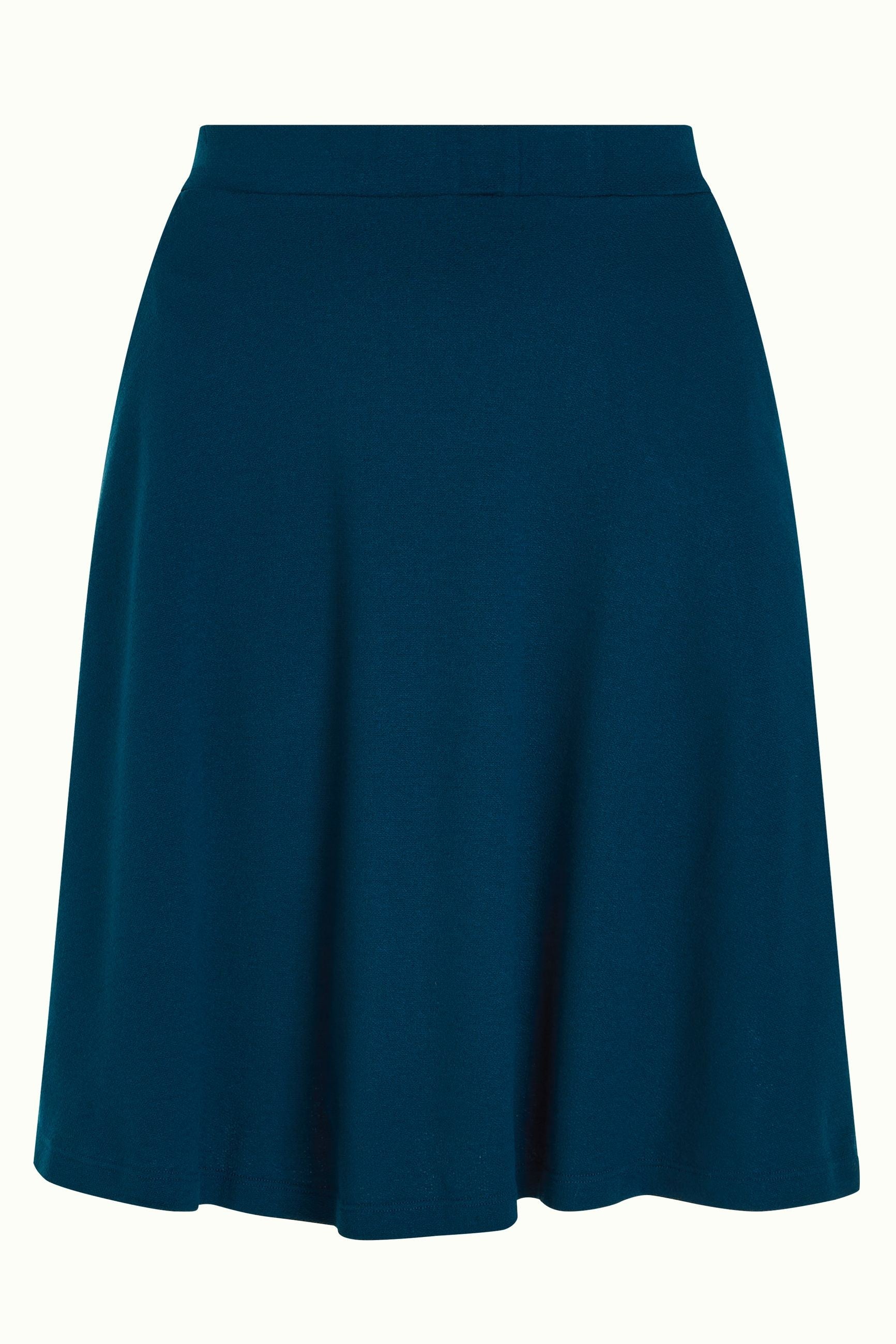 Serena Skirt Milano Crepe - Pond Blue