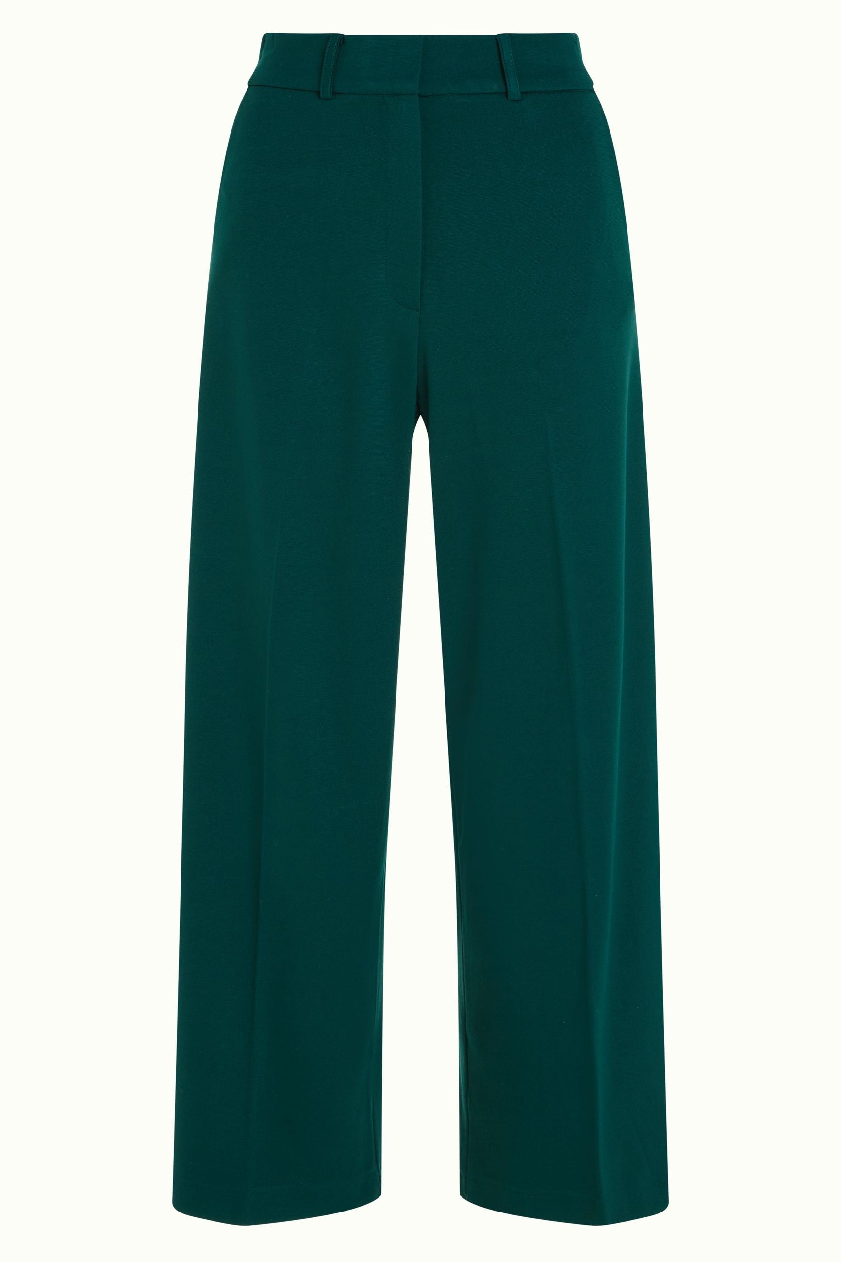 Federica Pants Milano Uni - Pine Green