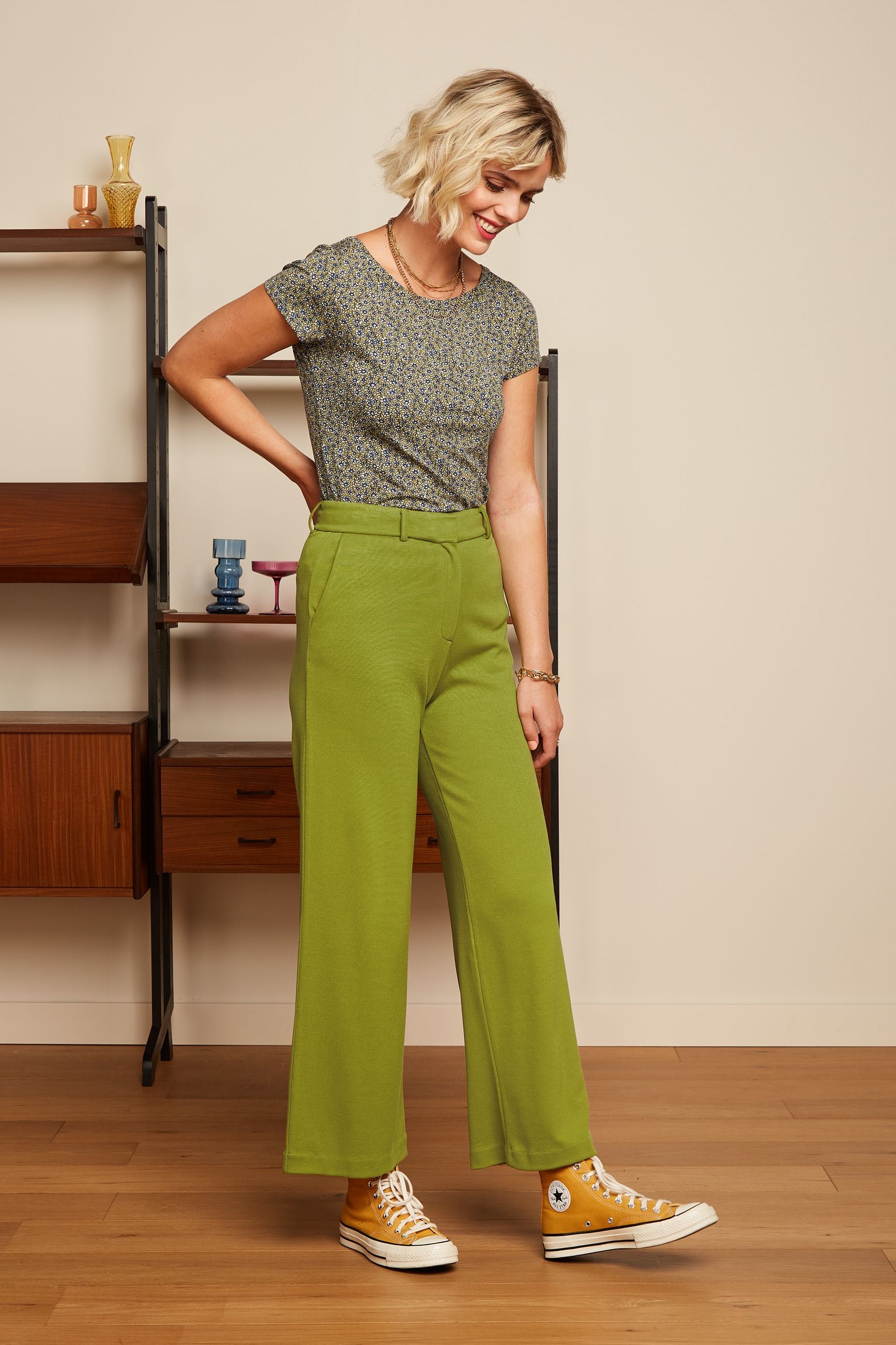 Federica Pants Milano Uni - Woodbine Green