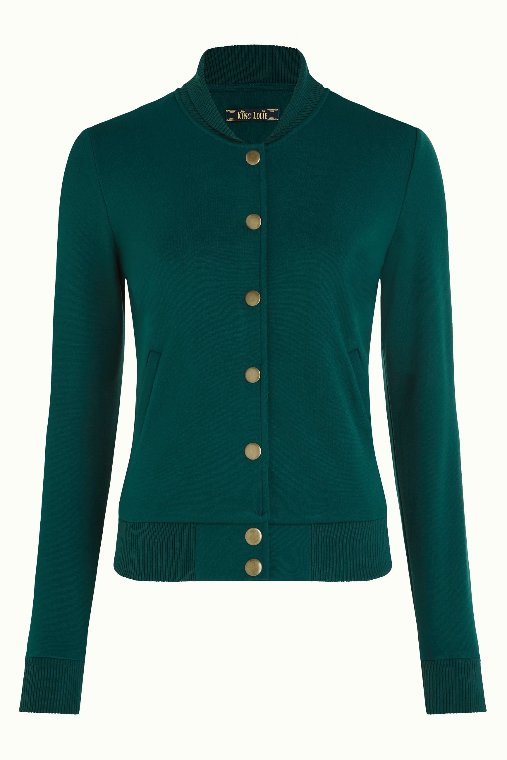 Cleo Jacket Milano Uni - Pine Green