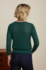 Agnes Top Loop Ajour - Dragonfly Green