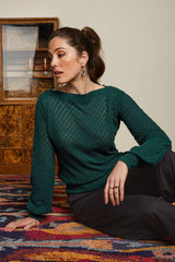 Audrey Bell Sleeve Top Loop Ajour - Dragonfly Green