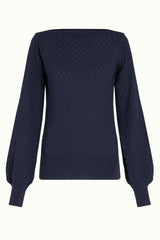 Audrey Bell Sleeve Top Loop Ajour - Dark Navy