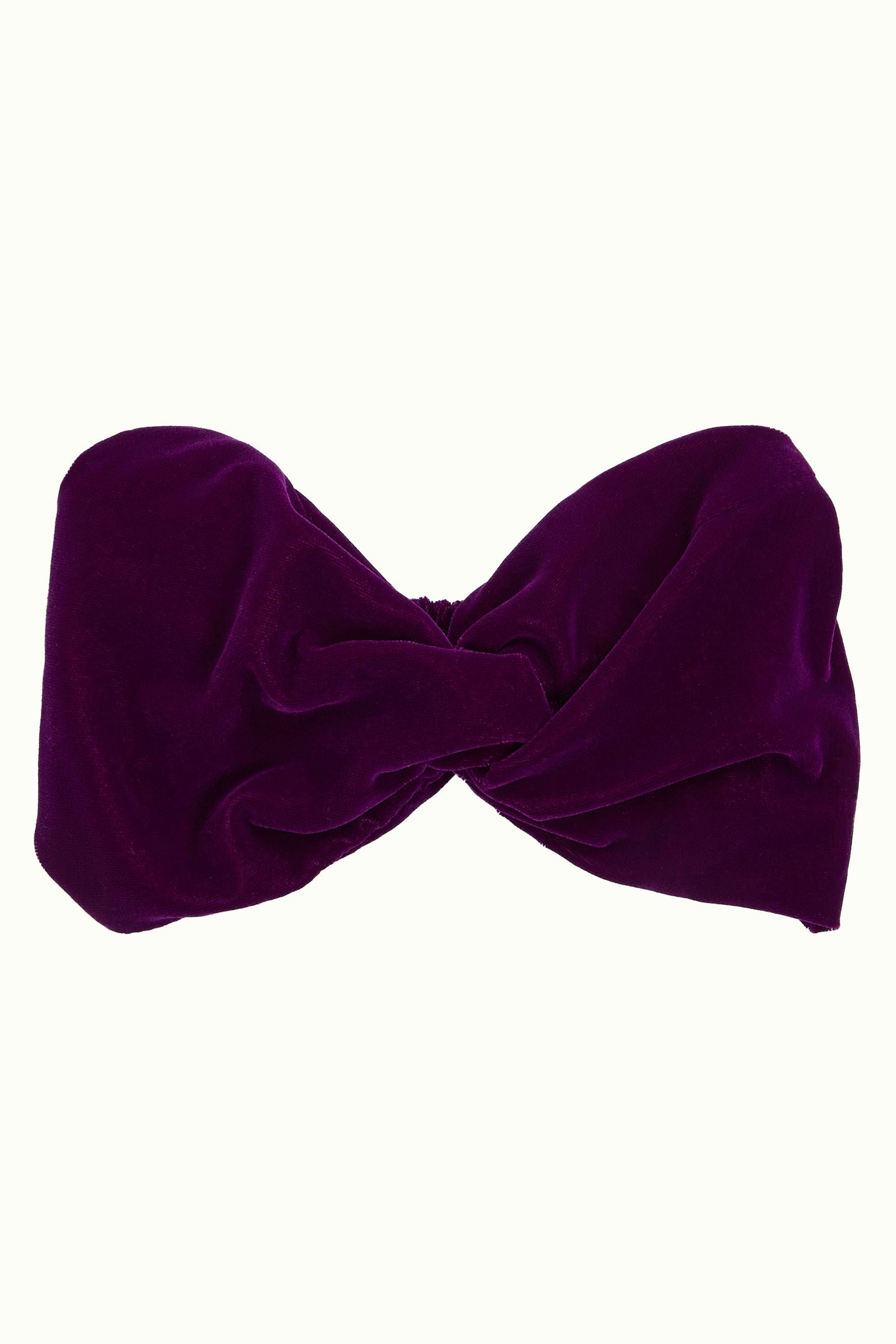 Twist Hairband Gamine Velvet - Royale Purple