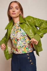 Isa Jacket Shine - Guacemole