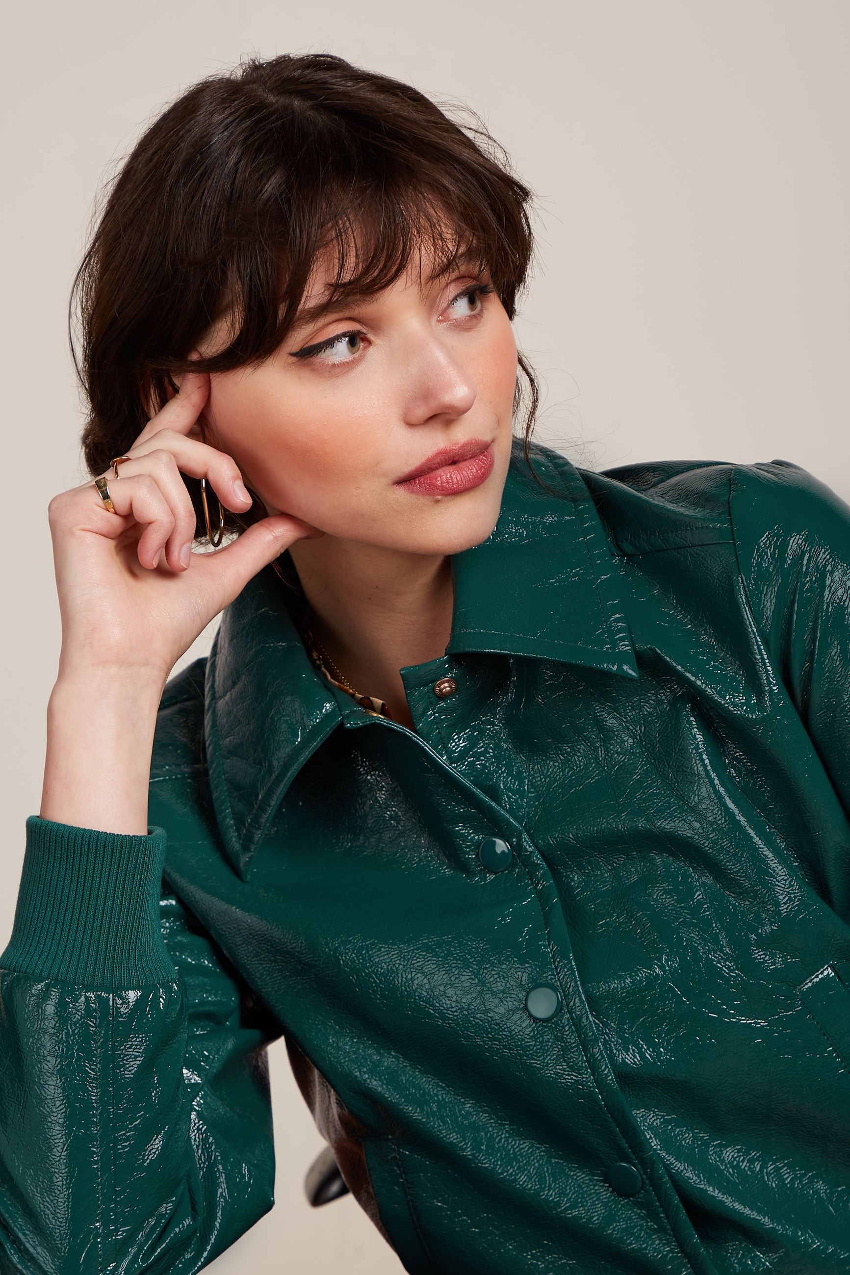 Isa Jacket Shine - Dragonfly Green