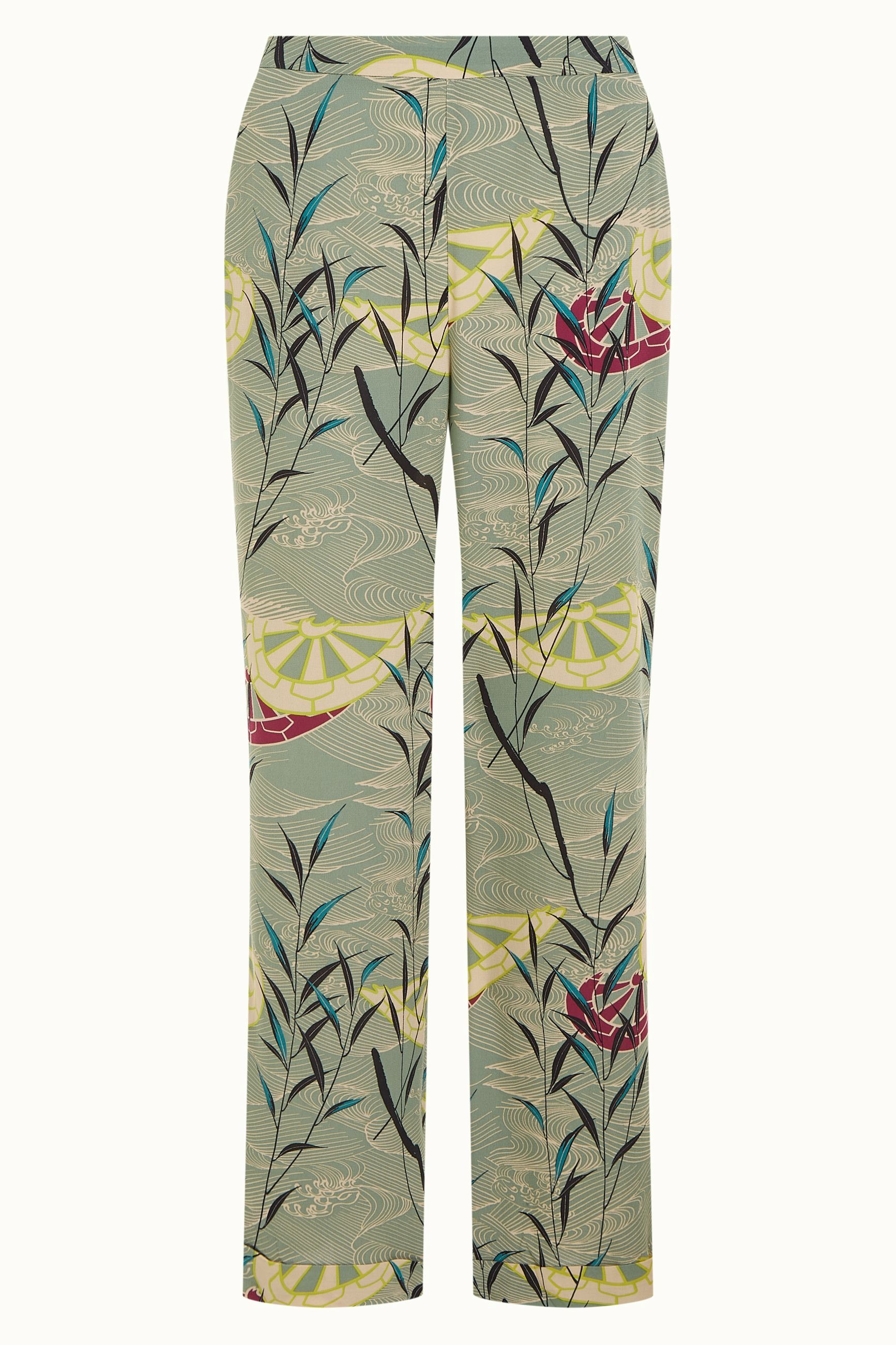 Ethel Pants Blush - Dusty Turquoise