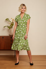 Irene Dress Bateau - Woodbine Green