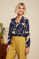 Carina Blouse Pixy - Evening Blue